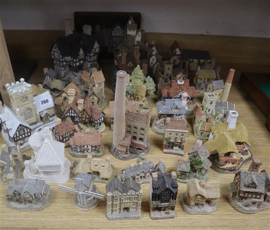 A collection of David Winter cottages